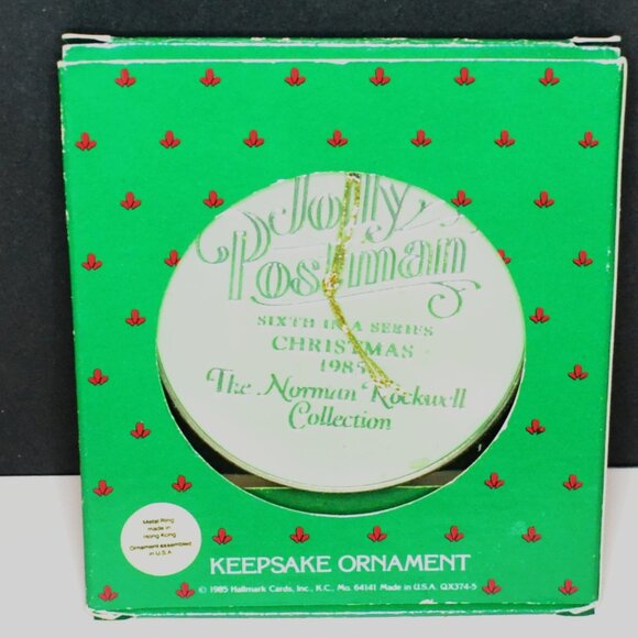 Norman Rockwell Cameo Ornaments Set Of 5 Holiday Decor Christmas Tree - Picture 3 of 11